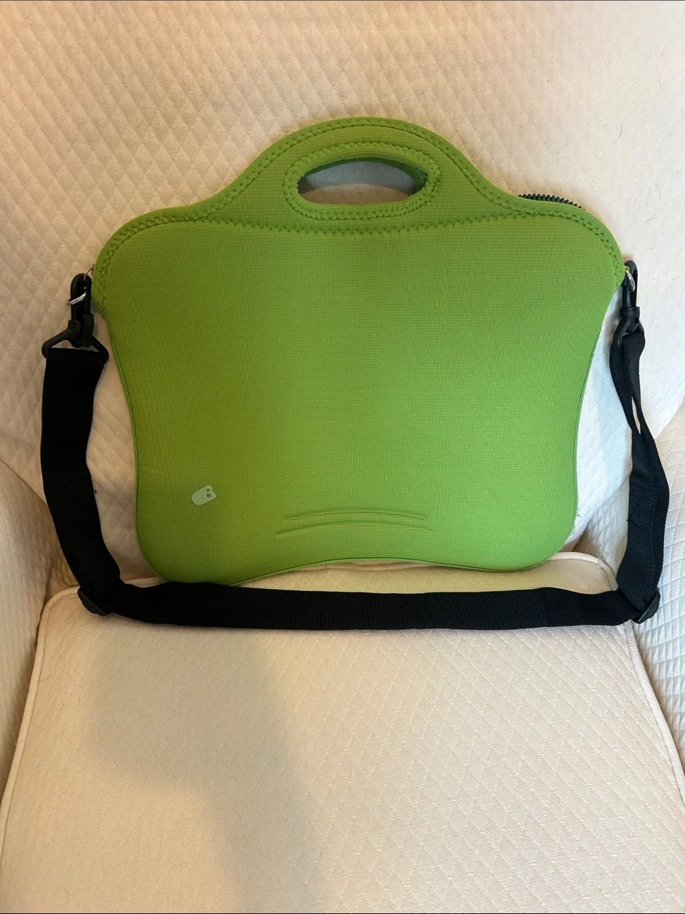 Built NY Green Neoprene Laptop Sleeve with Detachable Strap